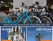 Tablet Screenshot of mikesbiketours.com